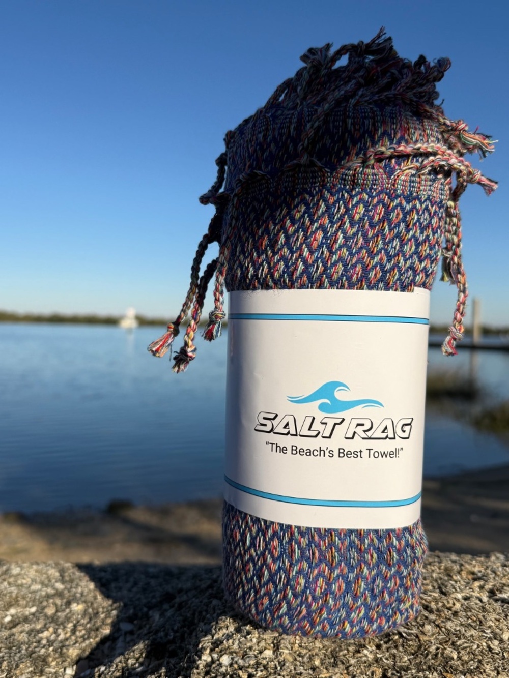 The Ahi Rag — Blue Salt Rag™ Sand-Resistant Turkish Beach Towel